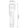 ENTAC EFL-2AA-PL LED Taskulamp 2xAA ABS Plastik Must 30 Luumenit