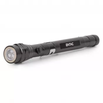 ENTAC EFL-1W-FLEX-ALU 1W LED-taskivalgusti teleskoopkaelaga, alumiinium, must