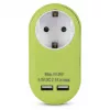 ENTAC Pistikupesa adapter 2x USB-A Lubjakas