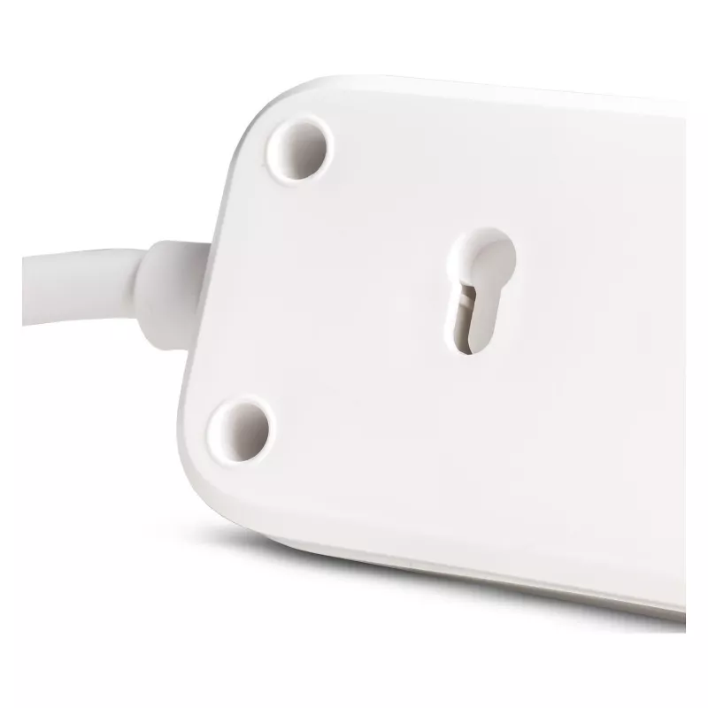 ENTAC toiteplokk 4-kohaline 1x USB-A ja 1x USB-C, 1,5 m valge