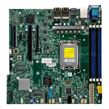 Supermicro MBD-X13SCH-LN4F-O Micro-ATX emaplaat, LGA1700, Intel C266, DDR5, 4x 1GbE, IPMI