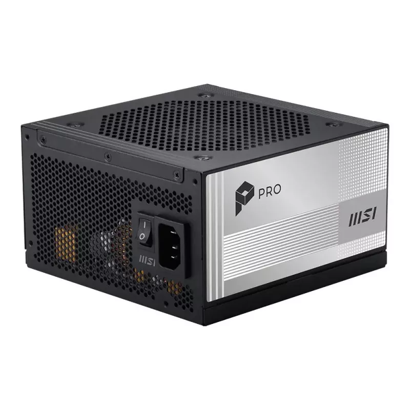 MSI PRO A1000PL PCIE5 1000W 80 PLUS Gold täielikult modulaarne ATX 3.0 toiteplokk
