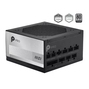 MSI PRO A1000PL PCIE5 1000W 80 PLUS Gold täielikult modulaarne ATX 3.0 toiteplokk