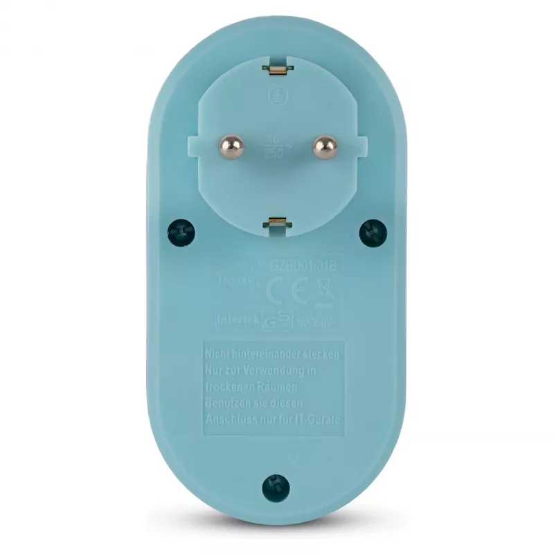 ENTAC Pistikupesa adapter 2x USB-A sinine