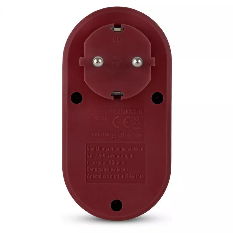 ENTAC seinakontaktiadapter 2x USB-A Burgundia