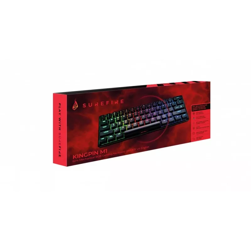 SureFire KingPin M1 Gaming Keyboard USB QWERTY US English Black