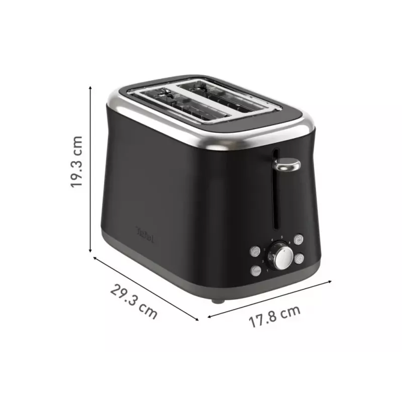 TEFAL Röster TT7208E0 Collection Retro 850 W 2 pesa roostevaba teras must