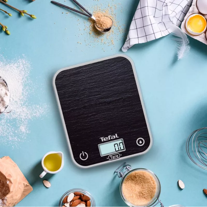TEFAL Köögikaal BC50D2V0 Optiss - Digitaalne LCD, 5 kg mahutavus, must