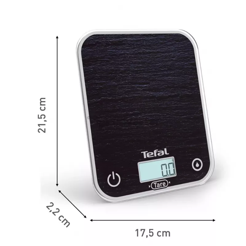 TEFAL Köögikaal BC50D2V0 Optiss - Digitaalne LCD, 5 kg mahutavus, must