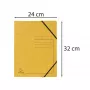Exacompta Colorspan Elasticated Folder A4 Yellow 355 g/m² Without Flaps