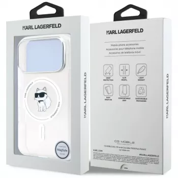 Karl Lagerfeld IML Choupette MagSafe Case for Apple iPhone 17 Pro Max, Transparent