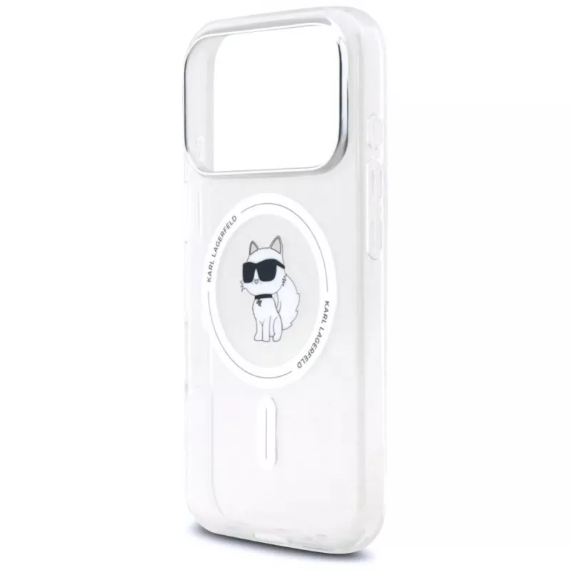 Karl Lagerfeld IML Choupette MagSafe Case for Apple iPhone 17 Pro Max, Transparent