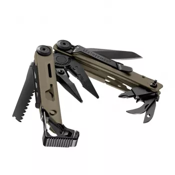 Leatherman SIGNAL Multi-Tool Pliers, 19 Tools, Black and Tan