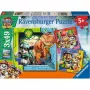 RAVENSBURGER Lastepuzzle PAW Patrol 3 Dino Movie (3 x 49 tükki)