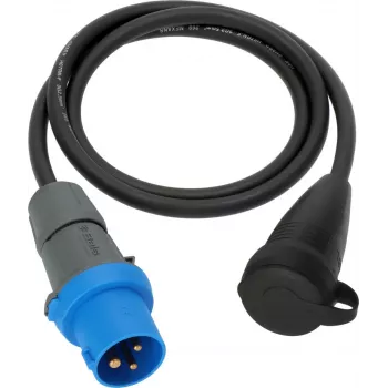 Brennenstuhl CEE adapterkaabel 230V 16A 1,5m Schuko pistikupesa IP44 must/sinine
