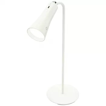 ANSMANN 3in1 LED Table Lamp White - Desk Lamp, Night Light, Power Bank, 4000mAh, Dimmable, Touch Control