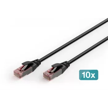 DIGITUS CAT 6 U-UTP Outdoor Patch Cable, Copper, PE, 10 pcs