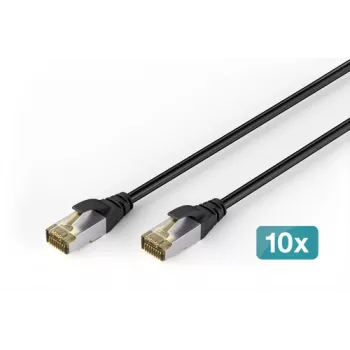 DIGITUS CAT 6A S-FTP Outdoor Patch Cable, Cu, PE, 10 pcs