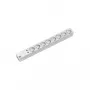 Bachmann 333.4061 Standard 1U PDU 8 Schuko Outlets 2m Cable Surge Protection Grey