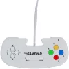 Retro Games The Gamepad White - Juhtmega USB mängupult arvutile, Macile, ZX Spectrumile, THEC64-le, THEA500 Mini-le - Digitaalne D-Pad, 10 nuppu, 1,8 m kaabel