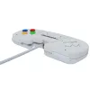Retro Games The Gamepad White - Juhtmega USB mängupult arvutile, Macile, ZX Spectrumile, THEC64-le, THEA500 Mini-le - Digitaalne D-Pad, 10 nuppu, 1,8 m kaabel