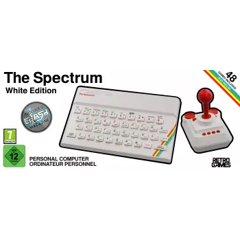 Retro Games The Spectrum White Edition - ZX Spectrum HD konsool juhtkangiga ja 40+ eellaaditud mänguga