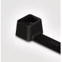 HellermannTyton T25R PA66 Must kaabliside 205mm x 2.5mm 100 tk pakk