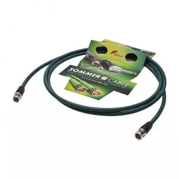 Sommer Cable SC-Vector PLUS 1.2/4.8 DZ UHD videoühenduskaabel, BNC-pistik – BNC-pistik, NEUTRIK, roheline, 50 m (DZGR-5000-GN-SW)