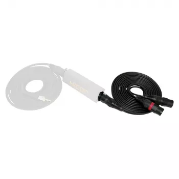 Sommer Cable SC-Peacock MKII DMX-adapterkaabel, 2 x 0,22 mm², XLR 3-kontaktiline pistik – XLR 5-kontaktiline pesa, HICON, must, 5 m (PCGU-0500-SW)
