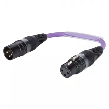 Sommer Cable adapterkaabel, XLR 3-kontaktiline pistik – XLR 3-kontaktiline pesa, lilla, 0,15 m (SGHXU0015-VI)