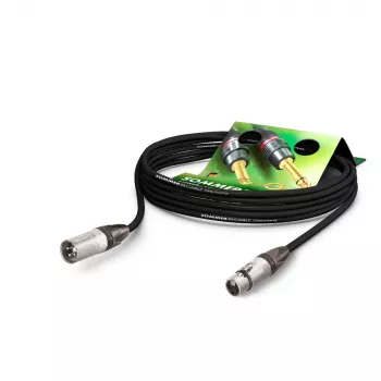 Sommer Cable SC-Primus mikrofonikaabel, 2 x 0,50 mm², XLR 3-kontaktiline pesa – XLR 3-kontaktiline pistik, NEUTRIK, must, 30 m (PRMFU3000-SW)