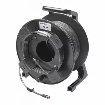 Sommer Cable SC-Vector PLUS 1.2/4.8 DZ videokaabel kaablitrumlil, BNC-pistik – BNC-pistik, NEUTRIK, must, 50 m (DZGXG5000-SW-SW)