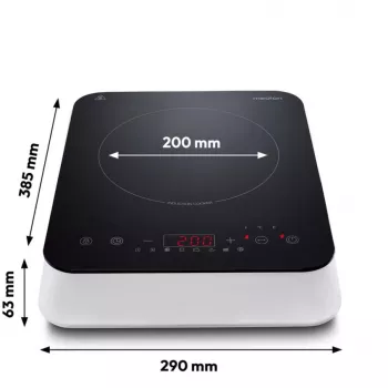 MEDION LIFE Induction Hob MD 18490 (Must/Valge, 2000 W)