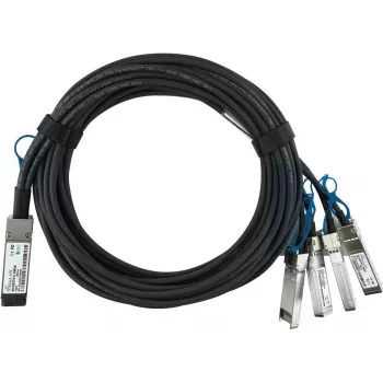 BlueOptics Fortinet FN-CABLE-QSFP28-4SFP28-3 BlueLAN SC282701L3M26 Passive 100GBASE-CR4 QSFP28 to 4x25GBASE-CR SFP28 Direct Attach Breakout Cable, 3 Meter