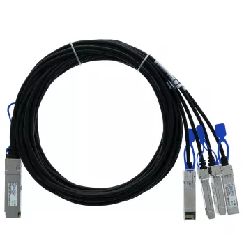 BlueOptics Fortinet FN-CABLE-QSFP28-4SFP28-5 BlueLAN SC282701L5M26 Passiivne 100GBASE-CR4 QSFP28 kuni 4x25GBASE-CR SFP28 Direct Attach Breakout-kaabel, 5 meetrit