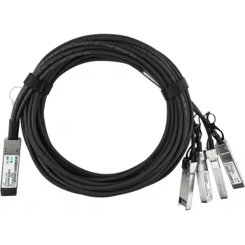 BlueLAN Compatible Lenovo A1DN Passive 40GBASE-CR4 QSFP to 4x10GBASE-CR SFP+ Direct Attach Breakout Cable, 5m, AWG26