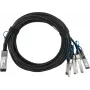 BlueLAN ühilduv NVIDIA 980-9I48S-00C02A passiivne otsesisestusega hargnemiskaabel, 100GBASE-CR4 QSFP28 kuni 4x25GBASE-CR SFP28, 3m, AWG26