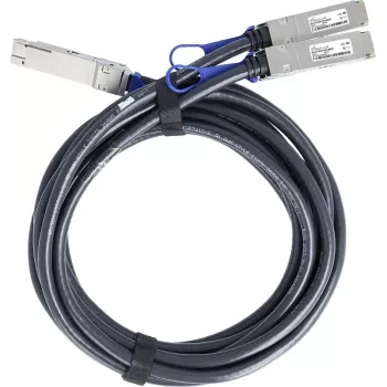 BlueLAN Ühilduv NVIDIA 980-9I98J-00V003 Passiivne 200Gb/s QSFP56 kuni 2x100Gb/s QSFP56 InfiniBand HDR Direct Attach Breakout Kaabel, 3m, AWG26