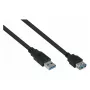 KABELMEISTER USB 3.0 pikenduskaabel, tüüp A isane emasele, 0,5 m, must