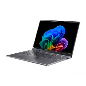 Acer Aspire 16 AI A16-I71M-77BS Copilot+ PC sülearvuti, 16-tolline WUXGA OLED 120Hz, Intel Core Ultra 7 355, 16GB LPDDR5x, 512GB SSD, Windows 11 Home, saksa klaviatuur