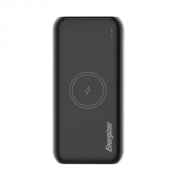 Energizer 20000 mAh USB-C PD Qi 22.5W Power Bank, Must