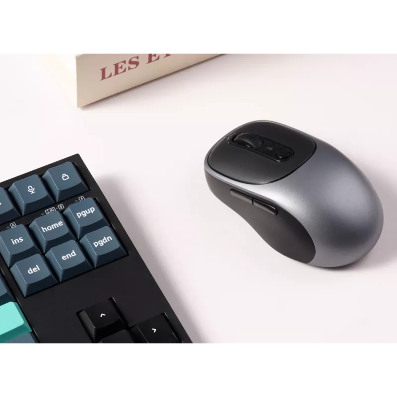 Keychron BM24-C61 PAW3212 Metal Grey Tri-Mode Wireless Mouse