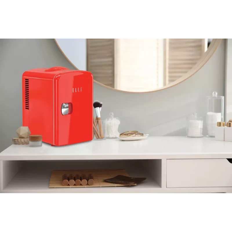 ELLE Home ESDAF101RDEU Minikülmik 4L Punane