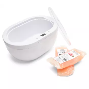 RIO PWAX-EU/1,1 Paraffinvanniküte - 200W, 2.3kg mahutavus, valge lillade aktsentidega