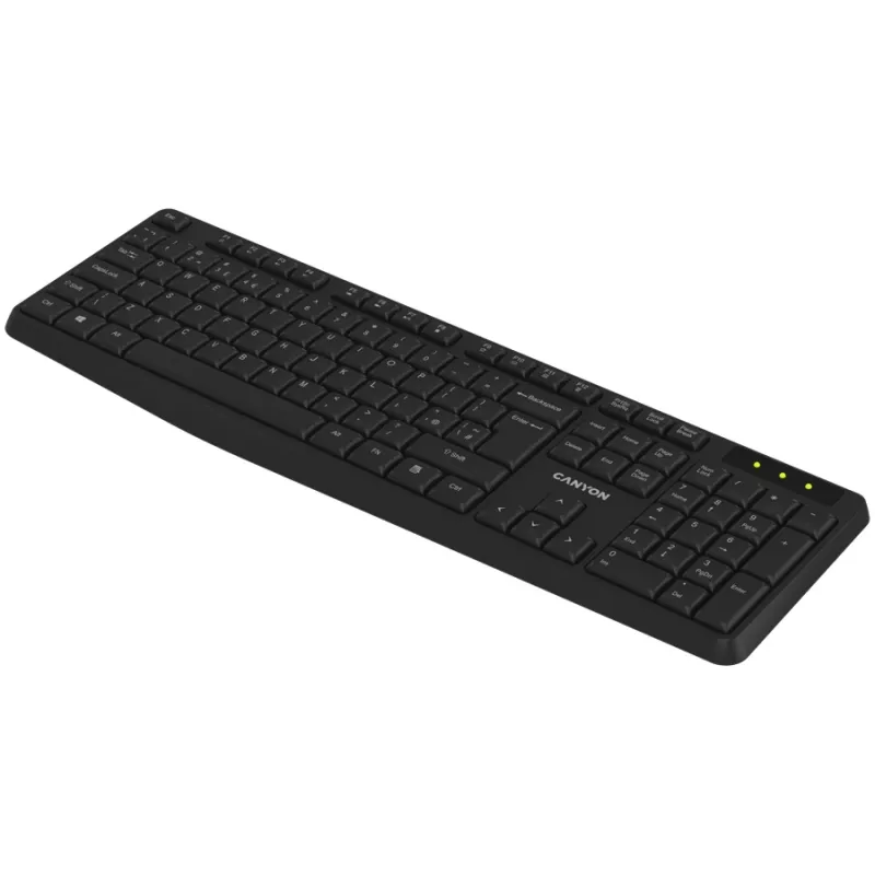 CANYON Keyboard KB-W01 Wireless Black