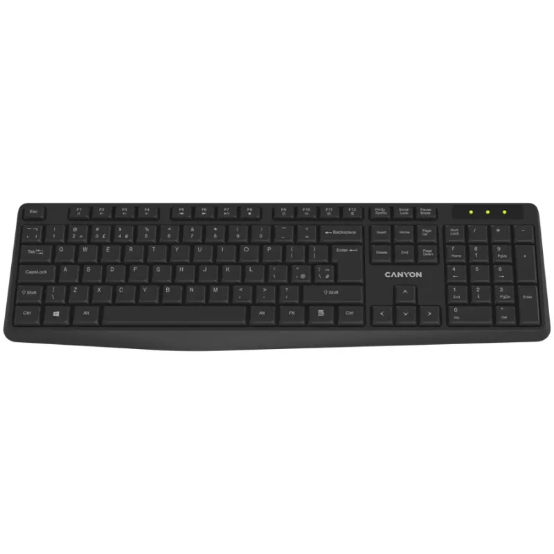 CANYON Keyboard KB-W01 Wireless Black