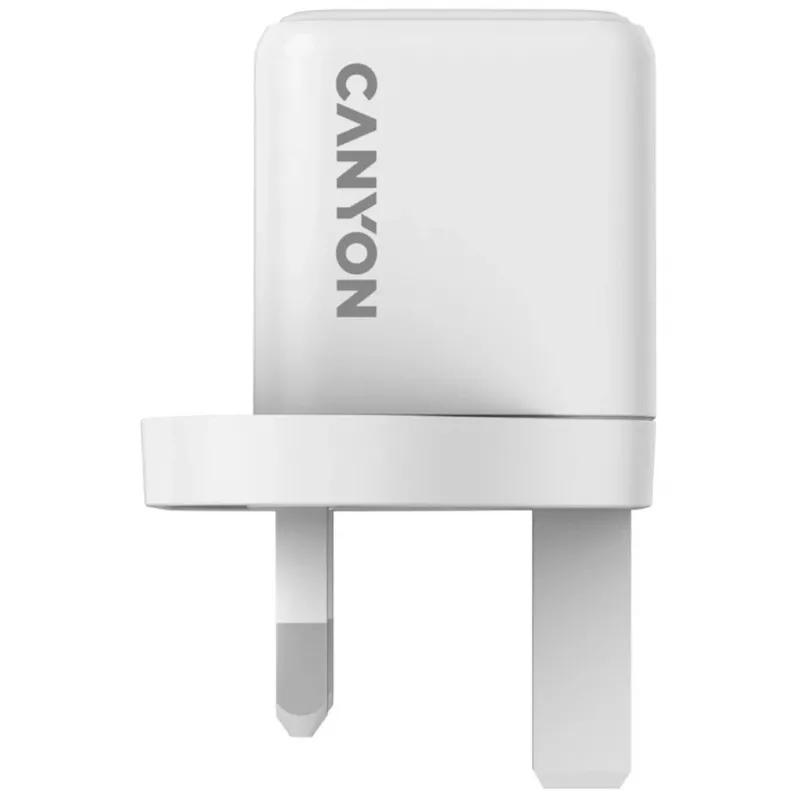 CANYON CU20C GaN 20W USB-C PD seinadapter UK valge