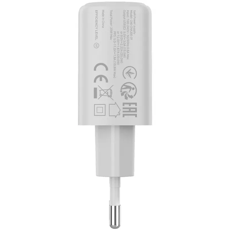CANYON OnCharge 200 20W USB-C PD Wall Charger EU White