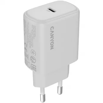 CANYON OnCharge 250 25W USB-C PD 3.0 Laadija EU Valge