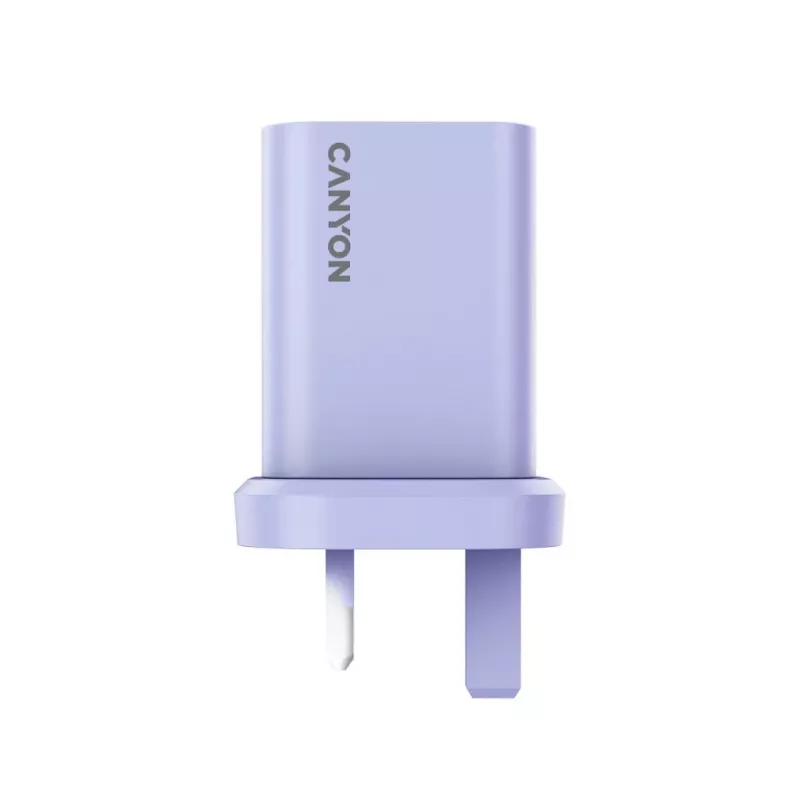 CANYON OnCharge 30CL Max Power 30W 1xPD UK seinadapter lilla